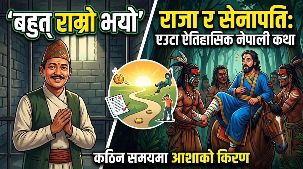 optimistic mindset illustrated by Nepali king and general story