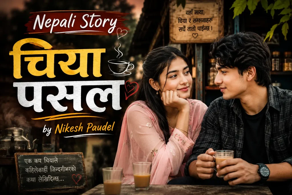 An emotional Nepali love story depicting a couple at a local tea shop